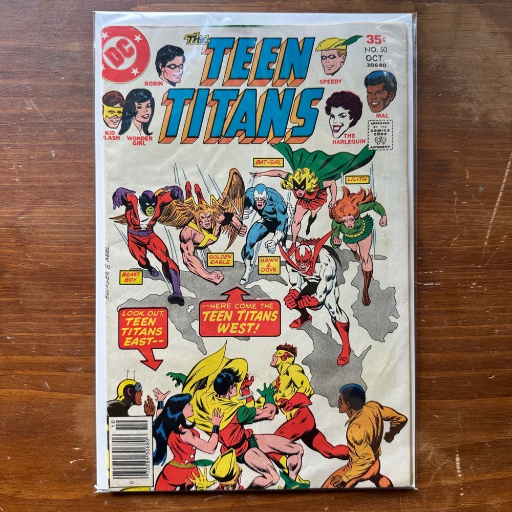 DC Comics The Teen Titans #50 Oct 1977 Teen Titans West VF/NM Bronze Age Raw